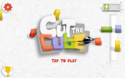 стартовая заставка игры Cut the Cube