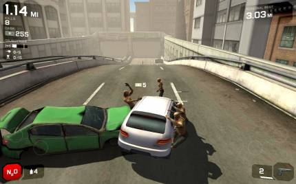 сбиваем толпу зомби в Zombie Highway 2