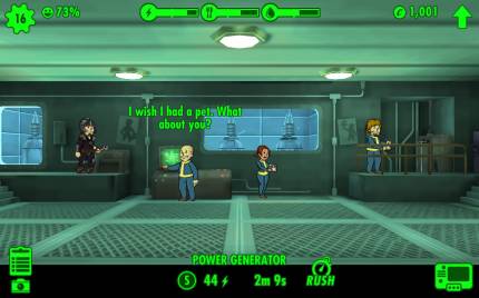 обустройство убежища в Fallout Shelter
